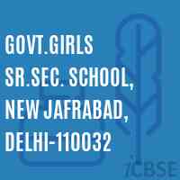 Govt.Girls Sr.Sec. School, New Jafrabad, Delhi-110032 Logo