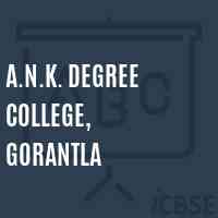 A.N.K. Degree College, Gorantla Logo
