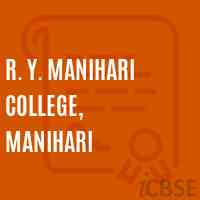 R. Y. Manihari College, Manihari Logo