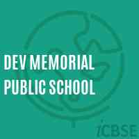 Dev Memorial Public School Logo
