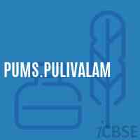 Pums.Pulivalam Middle School Logo