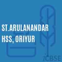 St.Arulanandar Hss, Oriyur High School Logo