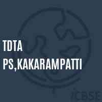 Tdta Ps,Kakarampatti Primary School Logo