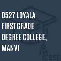 D527 Loyala First Grade Degree College, Manvi Logo