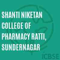 Shanti Niketan College of Pharmacy Ratti, Sundernagar Logo