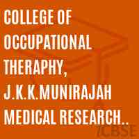 College of Occupational Theraphy, J.K.K.Munirajah Medical Research Foundation, Namakkal Logo