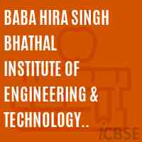 Baba Hira Singh Bhathal Institute of Engineering & Technology (Polytechnic Wing), Lehragaga Logo