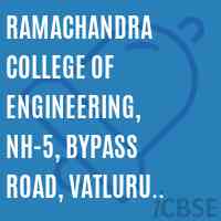 Ramachandra College of Engineering, NH-5, Bypass Road, Vatluru (V), Eluru, PIN- 534007(CC-ME) Logo