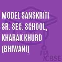 Model Sanskriti Sr. Sec. School, Kharak Khurd (Bhiwani) Logo