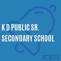 K D Public Sr. Secondary School Logo