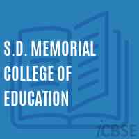 S.D. Memorial College of Education Logo