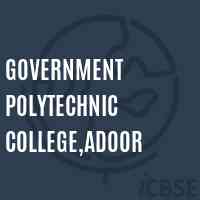 Government Polytechnic College,Adoor Logo