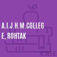 A.I.J.H.M.College, Rohtak Logo