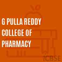 G Pulla Reddy College of Pharmacy Logo