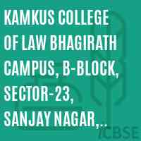 Kamkus College of Law Bhagirath Campus, B-Block, Sector-23, Sanjay Nagar, Ghaziabad Ph. 0120-2786888, 2783555, 09810006444 Logo