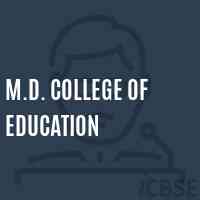M.D. College of Education Logo