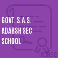 Govt. S.A.S. Adarsh Sec School Logo