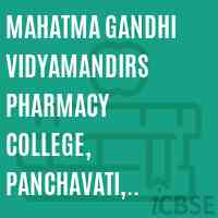 Mahatma Gandhi Vidyamandirs Pharmacy College, Panchavati, Nashik-3 Logo