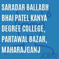 Saradar Ballabh Bhai Patel Kanya Degree College, Partawal bazar, maharajganj Logo
