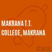 Makrana T.T. College, Makrana Logo