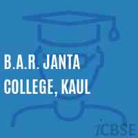 B.A.R. Janta College, Kaul Logo