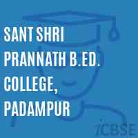 Sant Shri Prannath B.Ed. College, Padampur Logo