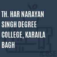 Th. Har Narayan Singh Degree College, Karaila Bagh Logo