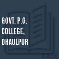 Govt. P.G. College, Dhaulpur Logo