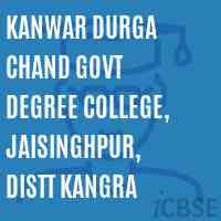 Kanwar Durga Chand Govt Degree College, Jaisinghpur, Distt Kangra Logo