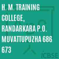 H. M. Training College, Randarkara P.O. Muvattupuzha 686 673 Logo