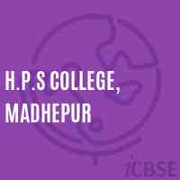 H.P.S College, Madhepur Logo
