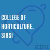 College of Horticulture, Sirsi Logo