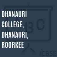 Dhanauri College, Dhanauri, Roorkee Logo