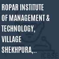 Ropar Institute of Management & Technology, Village Shekhpura, Ropar-Bela Road, Ropar Logo