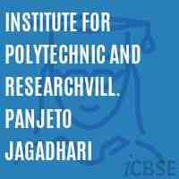 Institute For Polytechnic and Researchvill. Panjeto Jagadhari Logo