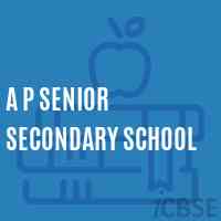 A P Senior Secondary School Logo