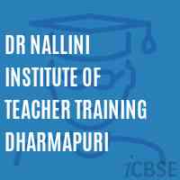 Dr Nallini Institute of Teacher Training Dharmapuri Logo