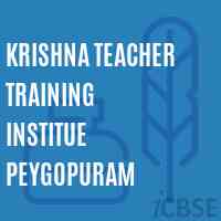 Krishna Teacher Training Institue Peygopuram College Logo