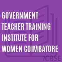 Government Teacher Training Institute For Women Coimbatore Logo