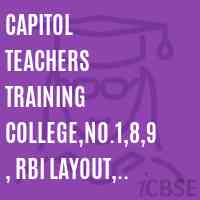Capitol Teachers Training College,No.1,8,9, RBI Layout, Kottanur Dinne, JP Nagar7th Phase, Bangalore -78 Logo