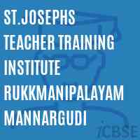 St.Josephs Teacher Training Institute Rukkmanipalayam Mannargudi Logo