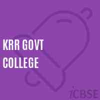KRR Govt College Logo
