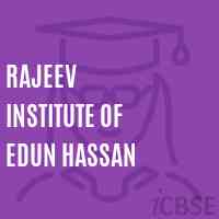 Rajeev Institute of Edun Hassan Logo