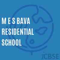 M E S Bava Residential School Logo