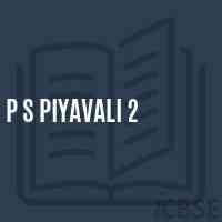 P S Piyavali 2 Primary School Logo