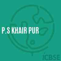 P.S Khair Pur Primary School Logo