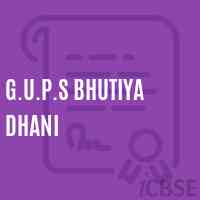 G.U.P.S Bhutiya Dhani Middle School Logo