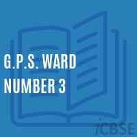 G.P.S. Ward Number 3 Primary School Logo