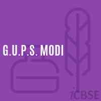 G.U.P.S. Modi Middle School Logo