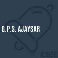 G.P.S. Ajaysar Primary School Logo